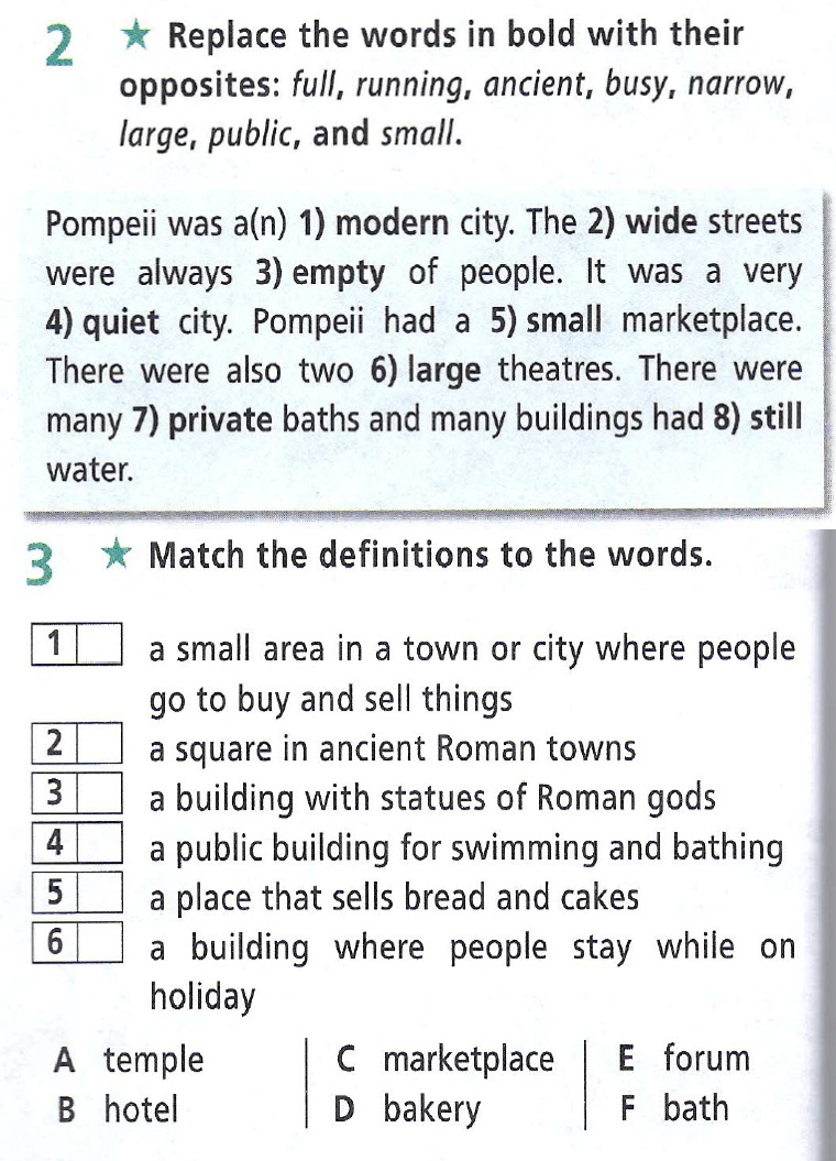 Фото задания: Задание 2: Replace the words in bold with their opposites.
