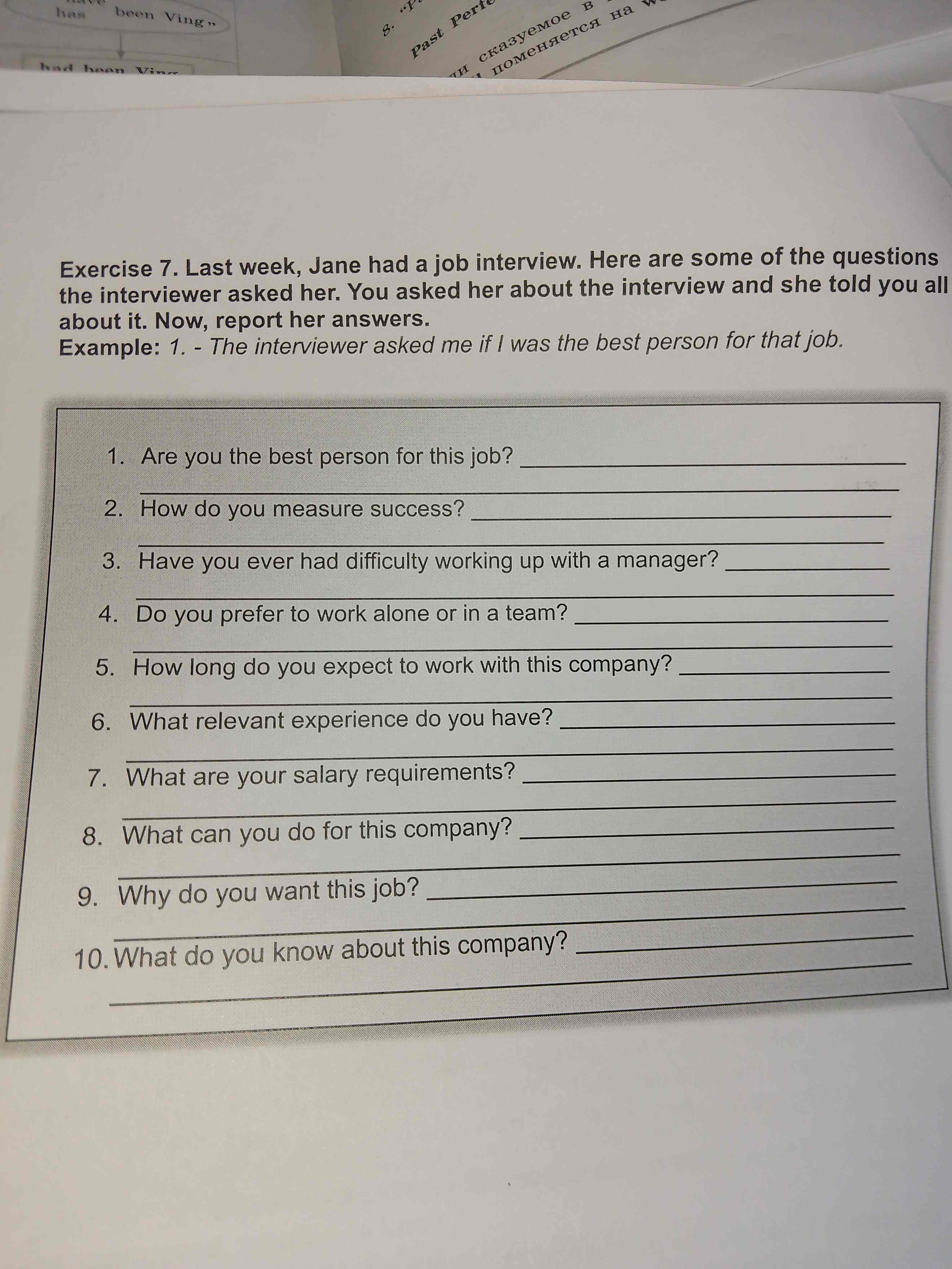 Фото задания: 9. Why do you want this job?
