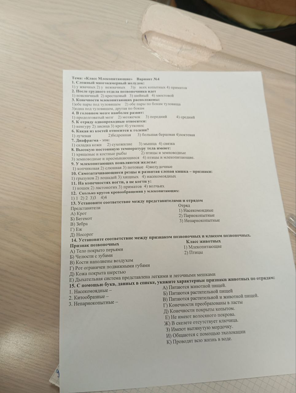 Фото задания