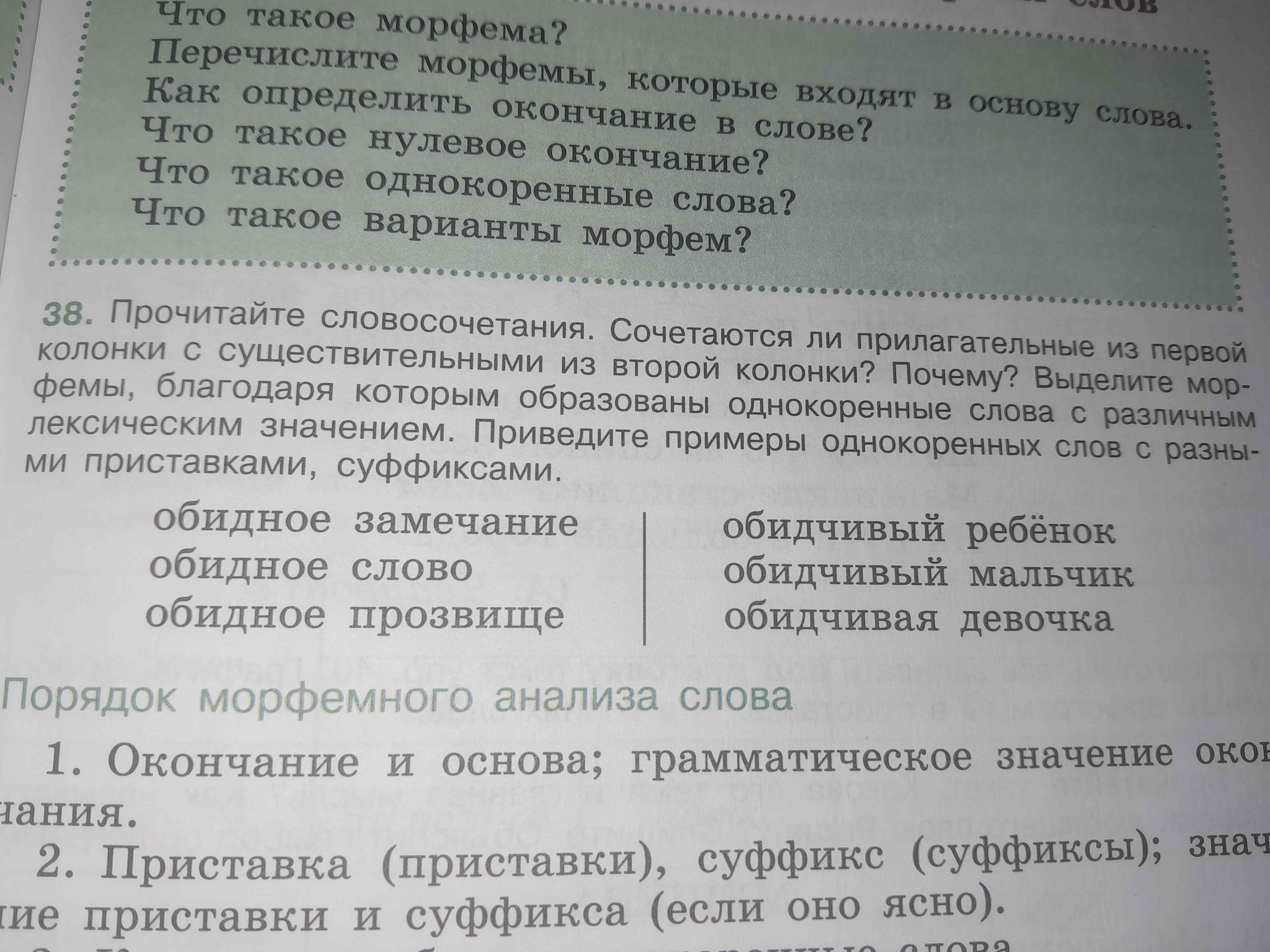 Фото задания: Что такое варианты морфем?