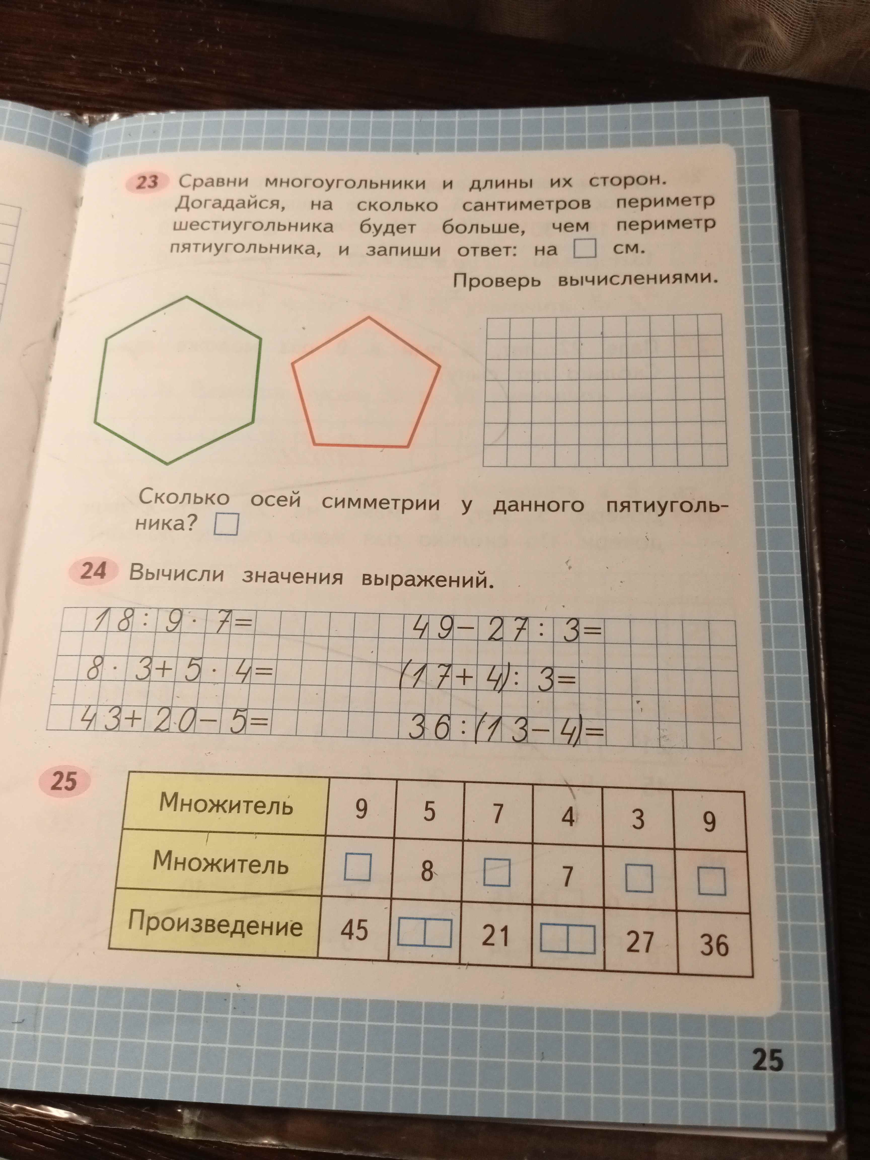 Фото задания: Заполни таблицу: Множитель, Множитель, Произведение.