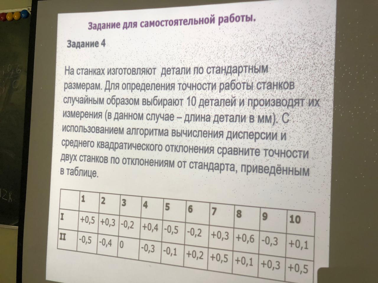 Фото задания: На станках изготовляют детали по стандартным размерам. Для определения точности работы станков случайным образом выбирают…