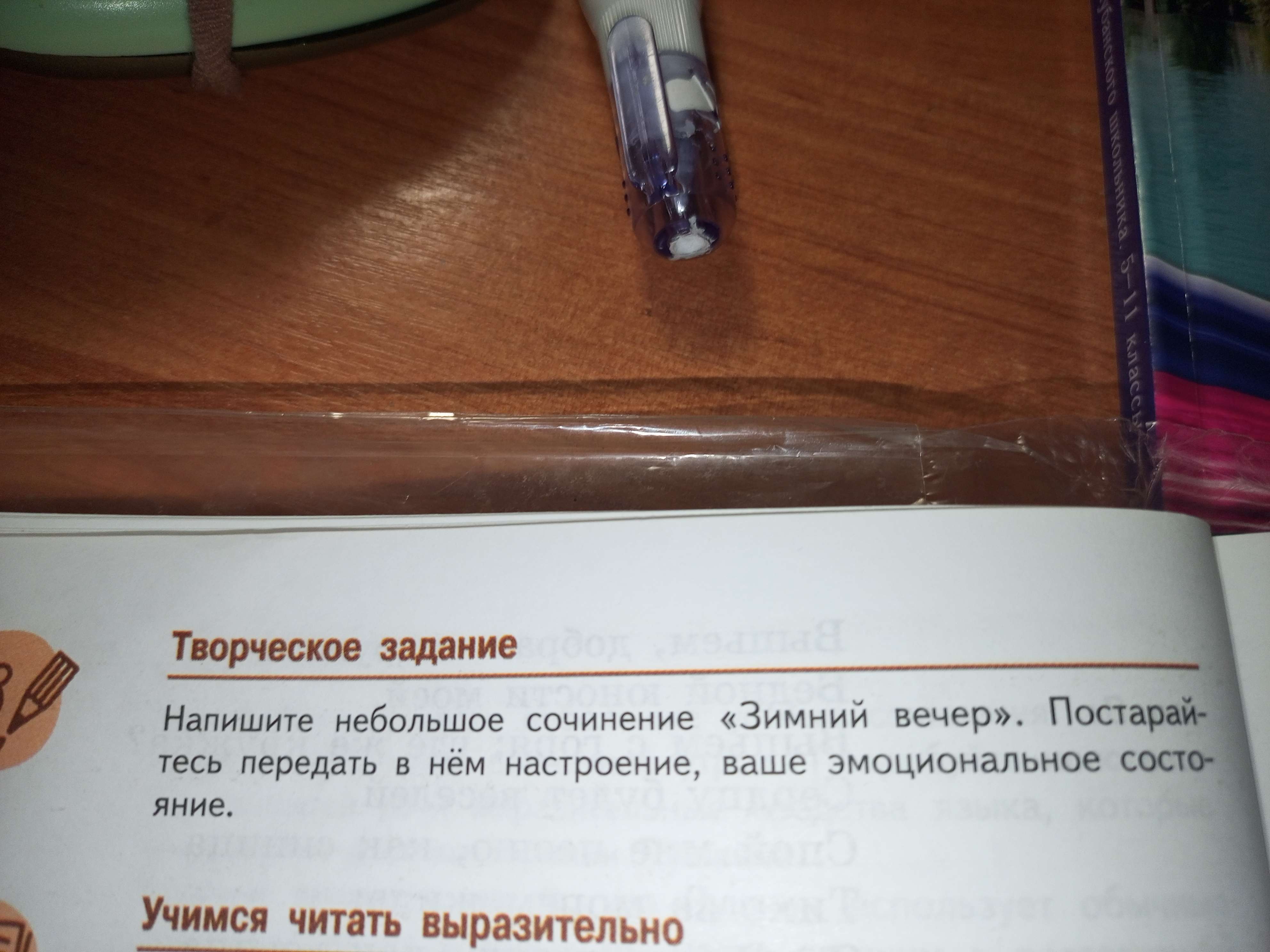 Фото задания: Напишите небольшое сочинение «Зимний вечер». Постарайтесь передать в нём настроение, ваше эмоциональное состояние.