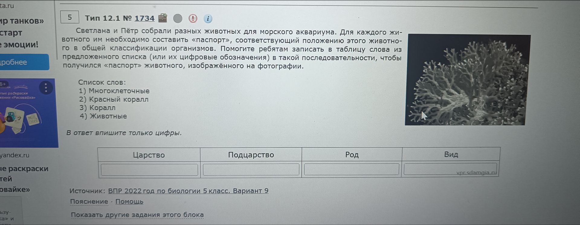Фото задания