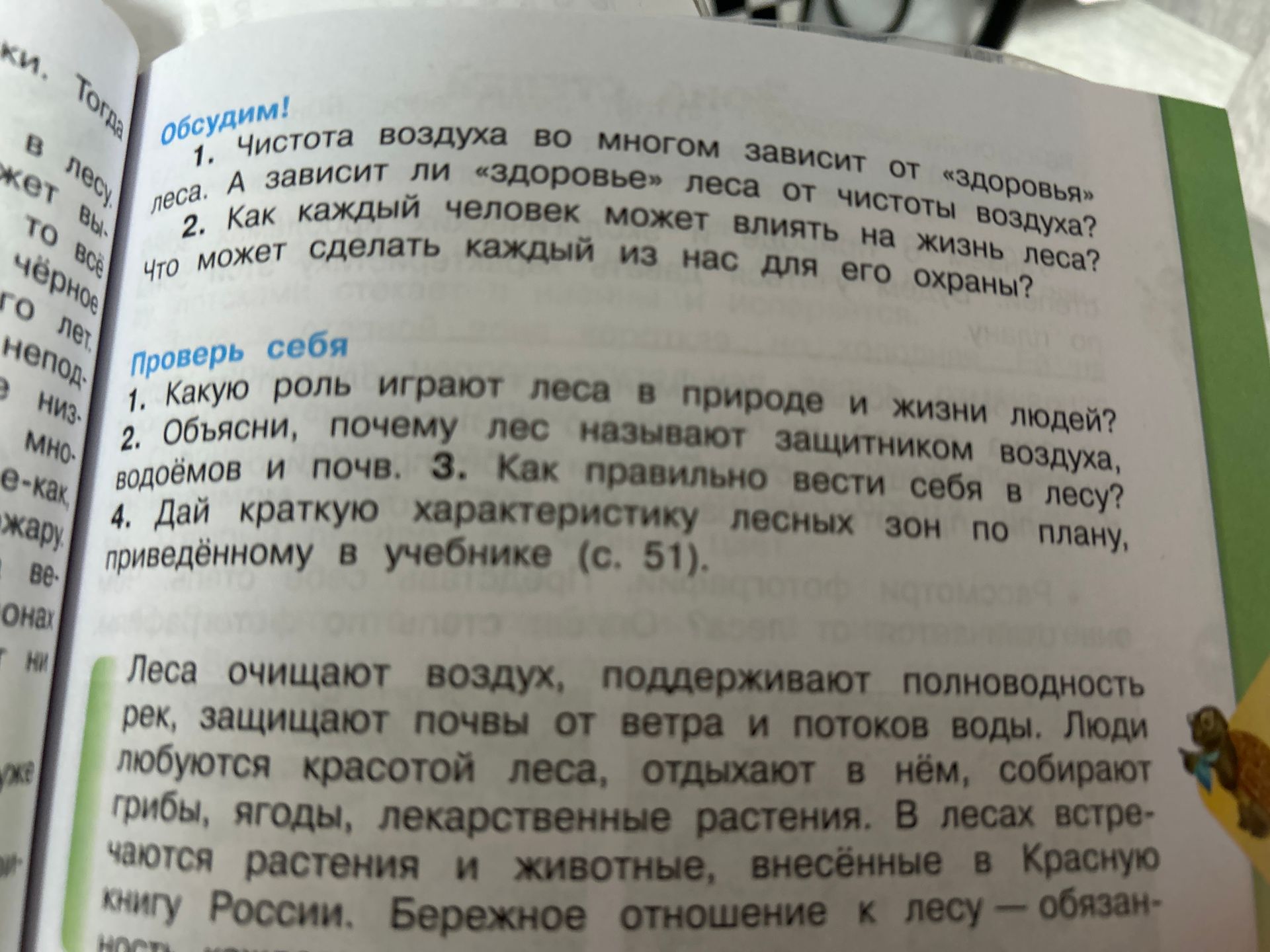 Фото задания: 3. Как правильно вести себя в лесу?