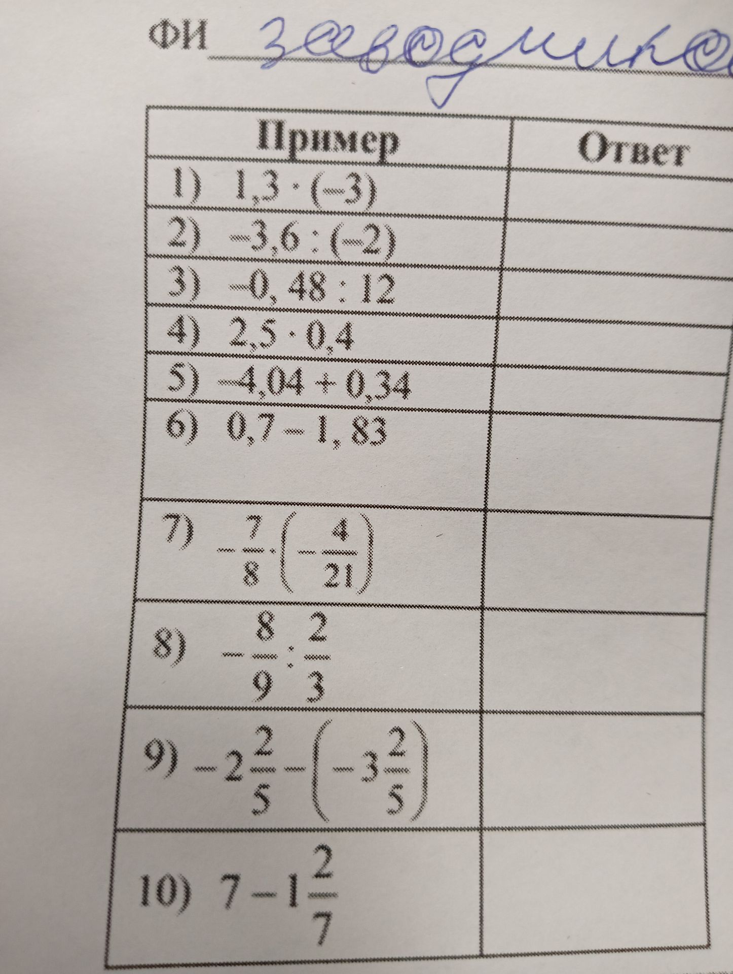 Фото задания: 3) -0,48:12