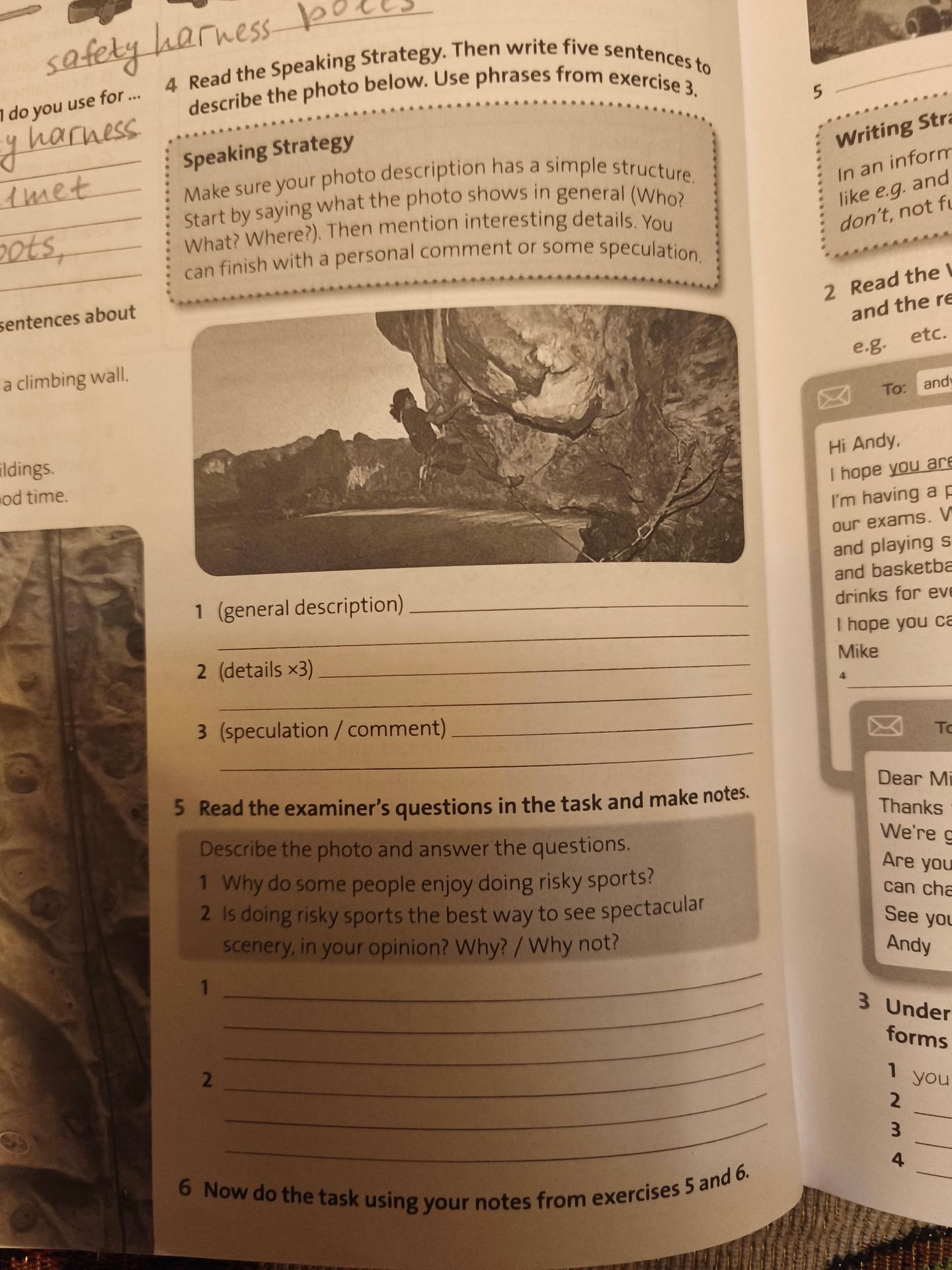 Фото задания: 5 Read the examiner's questions in the task and make notes. Describe the photo and answer the questions. 1 Why do some people…