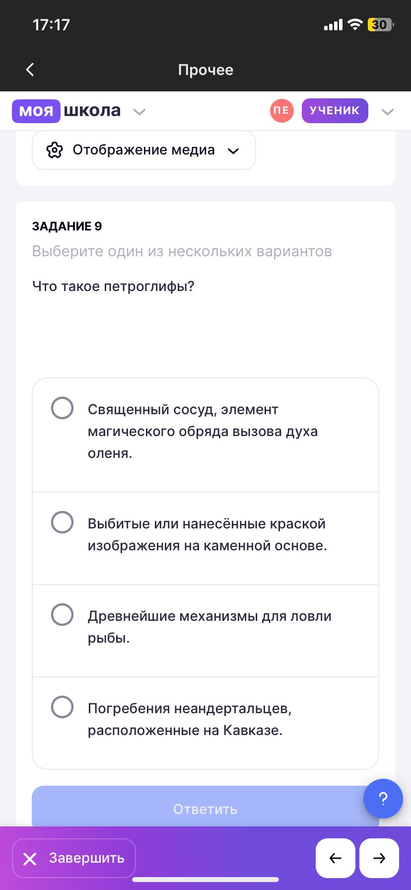Фото задания: Что такое петроглифы?