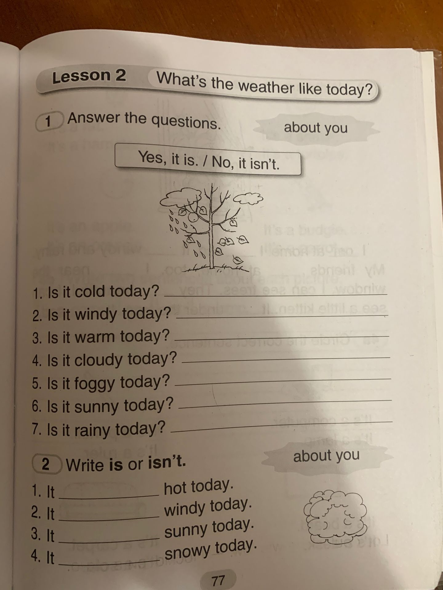 Фото задания: 7. Is it rainy today?