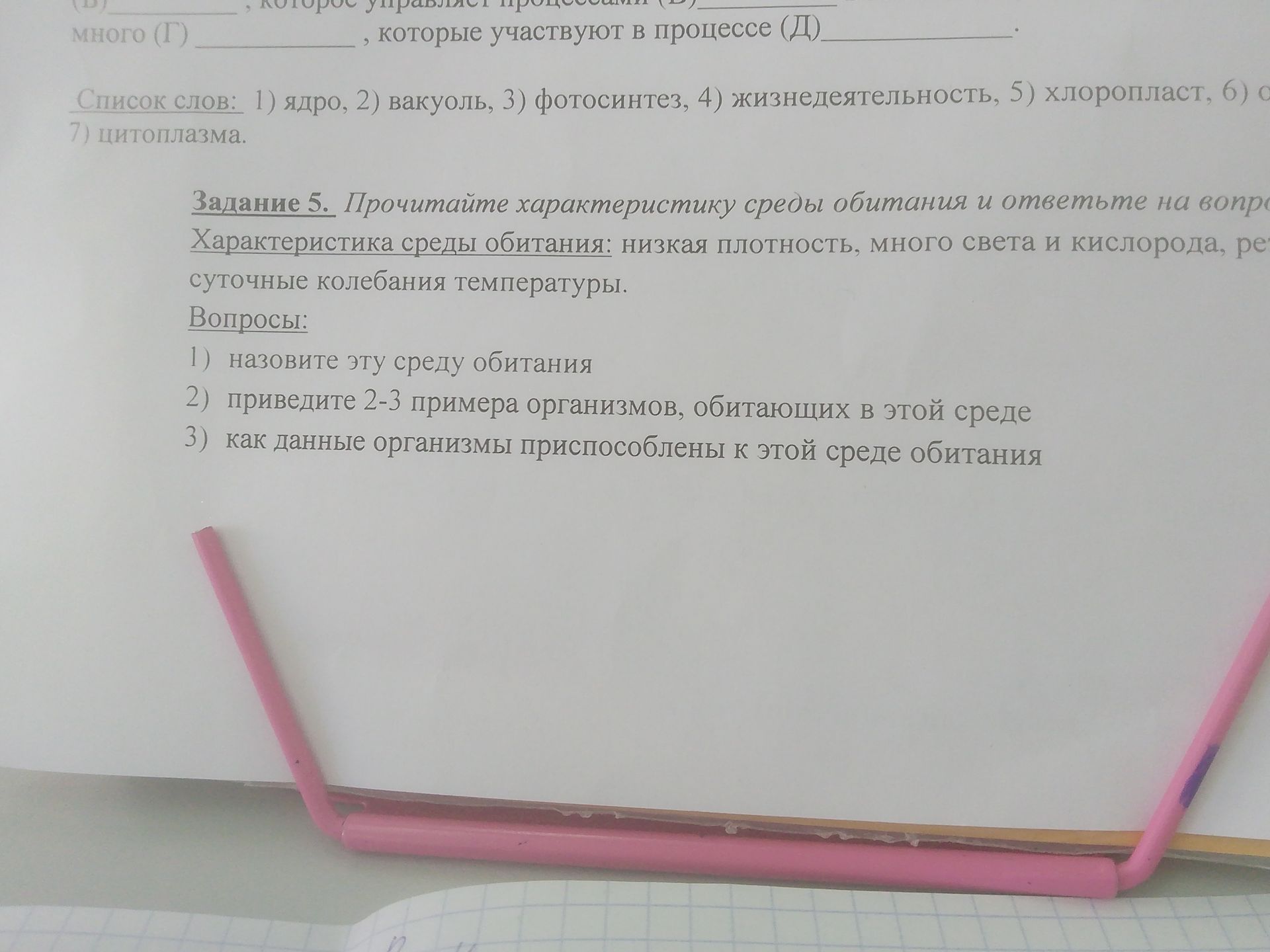 Фото задания