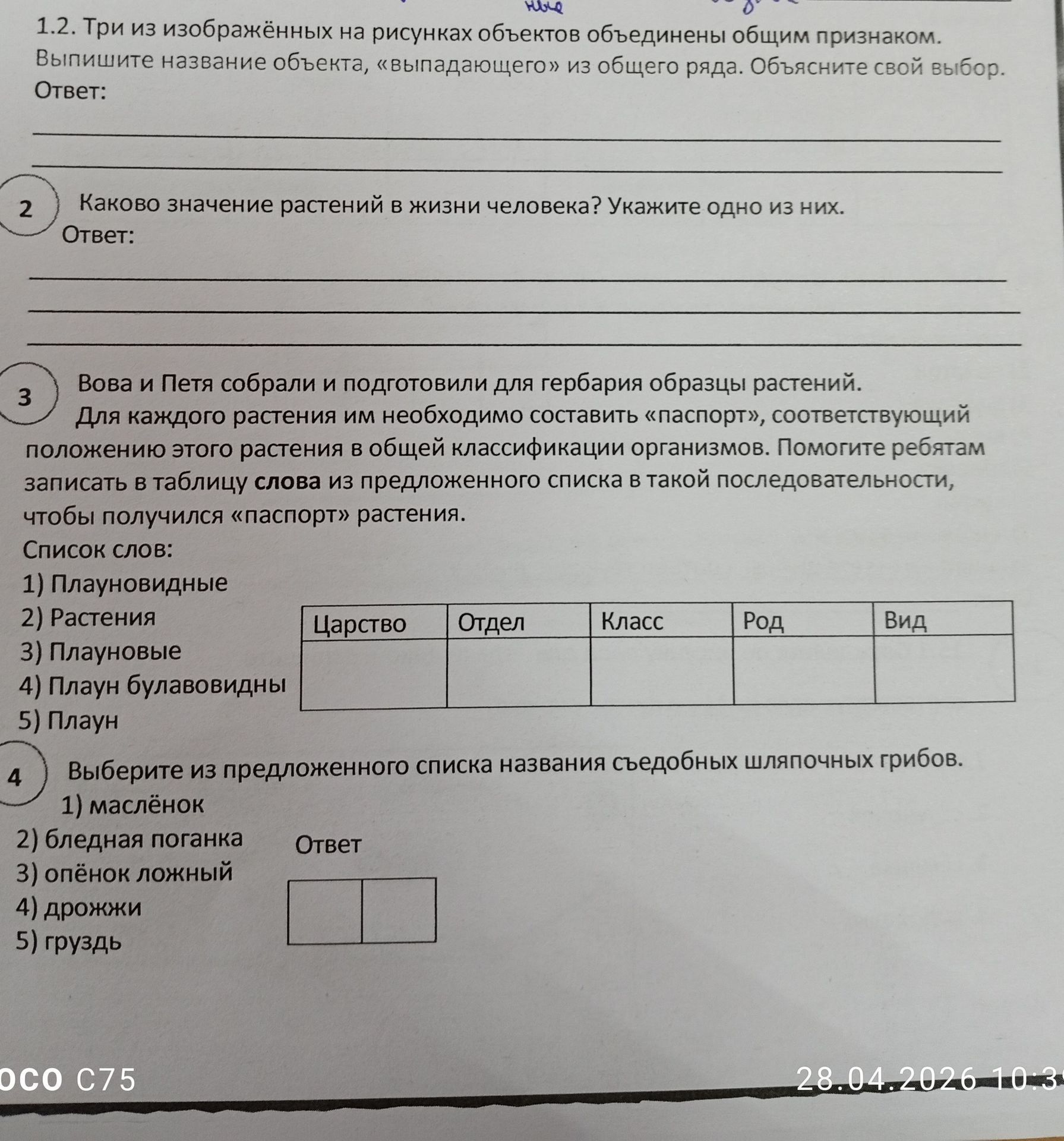Фото задания