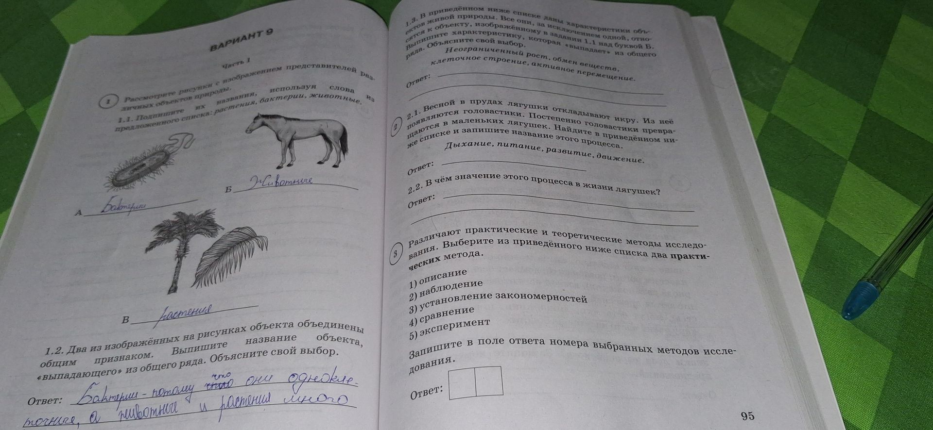 Фото задания: 2.2. В чём значение этого процесса в жизни лягушек?