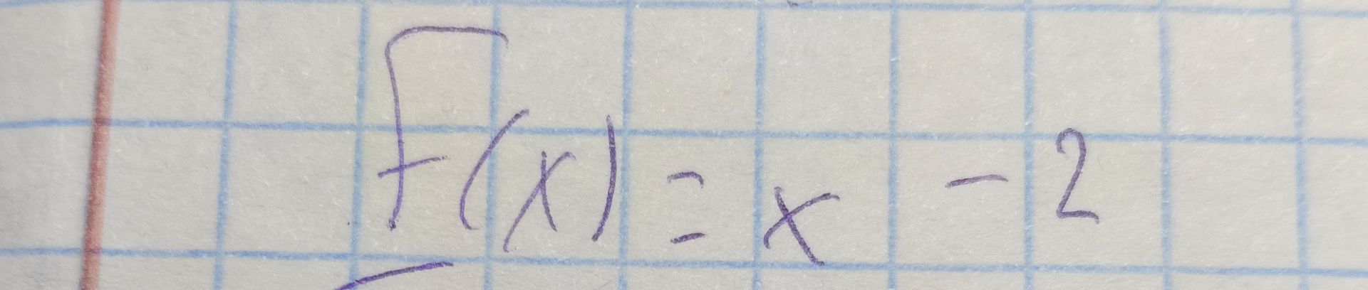 Фото задания: f(x) = x - 2