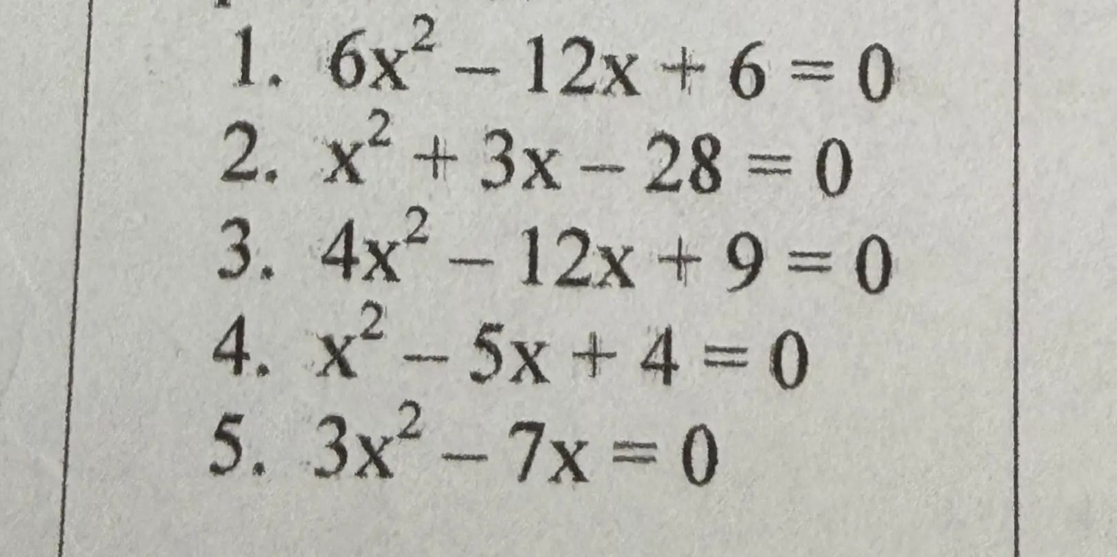 Фото задания: 3. 4x² - 12x + 9 = 0