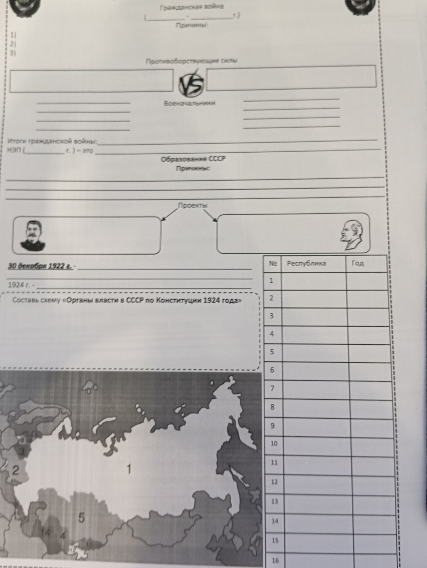 Фото задания: Каковы причины гражданской войны?