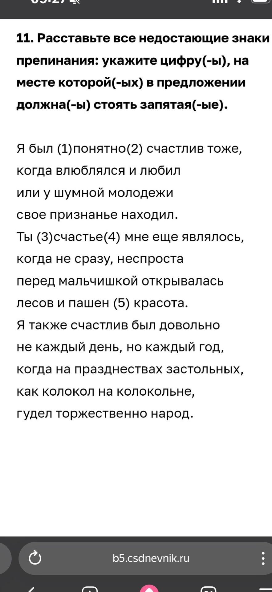 Фото задания