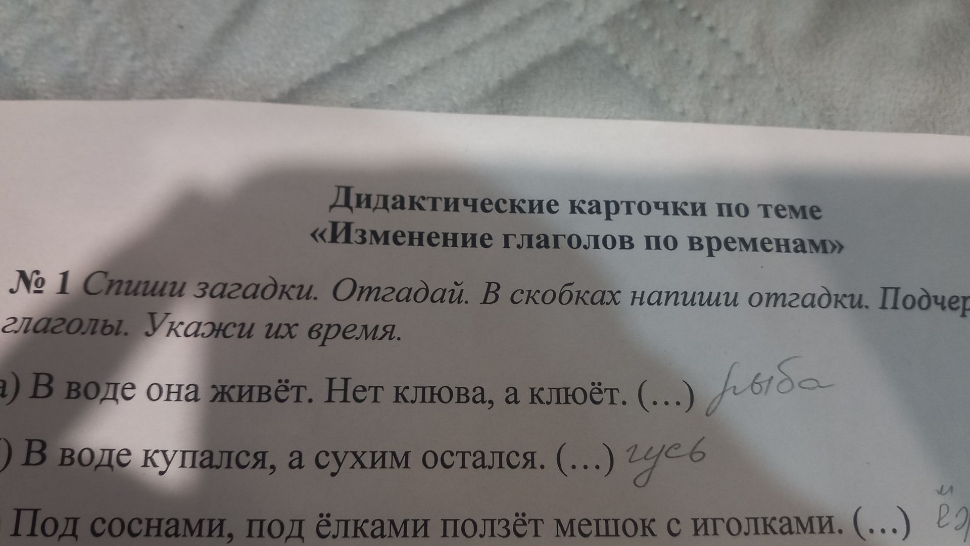 Фото задания