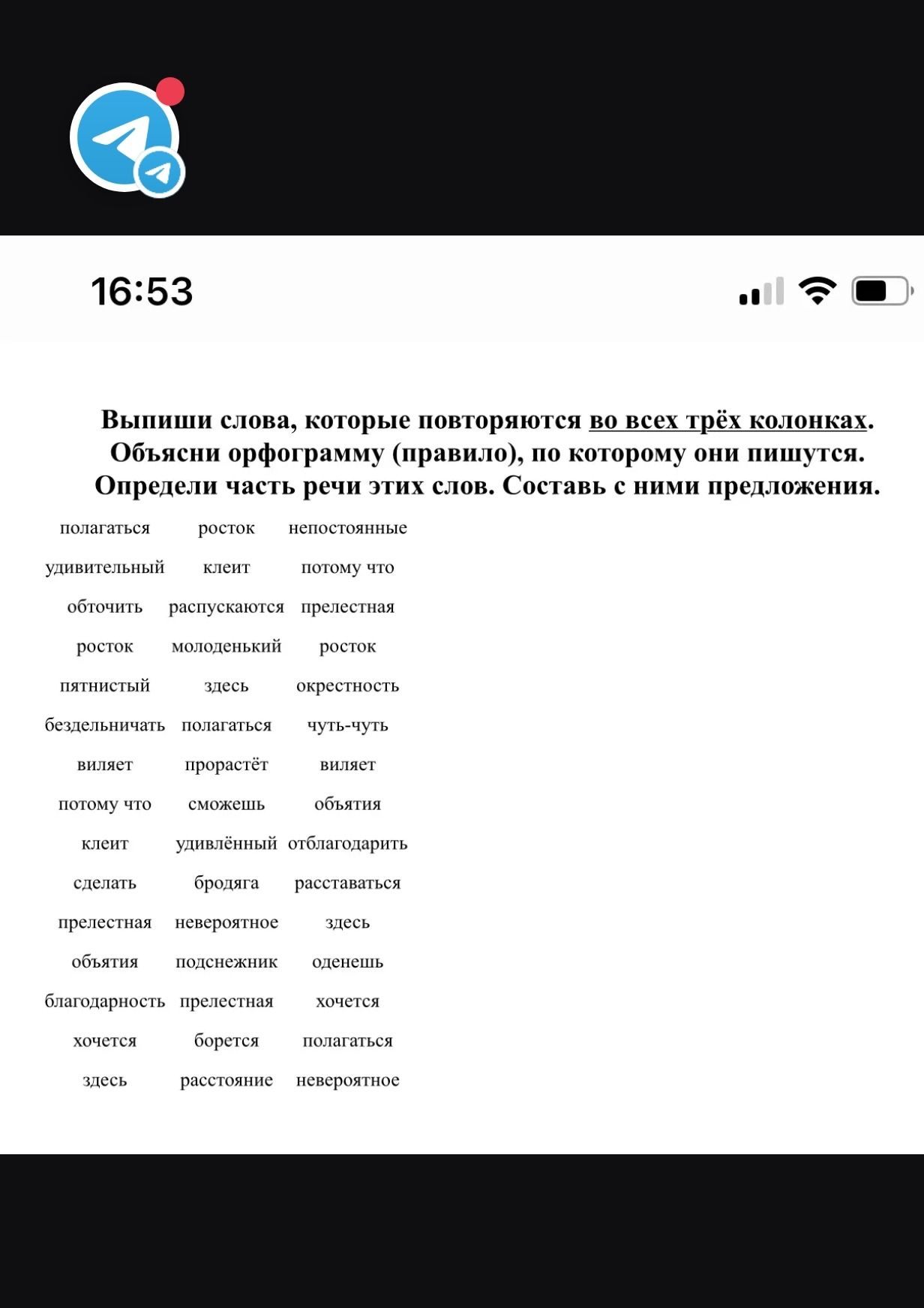 Фото задания