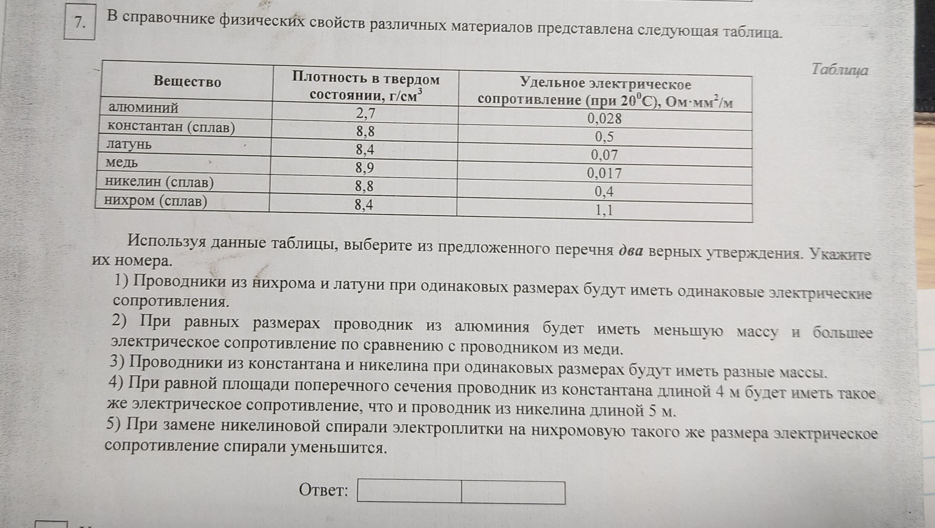 Фото задания