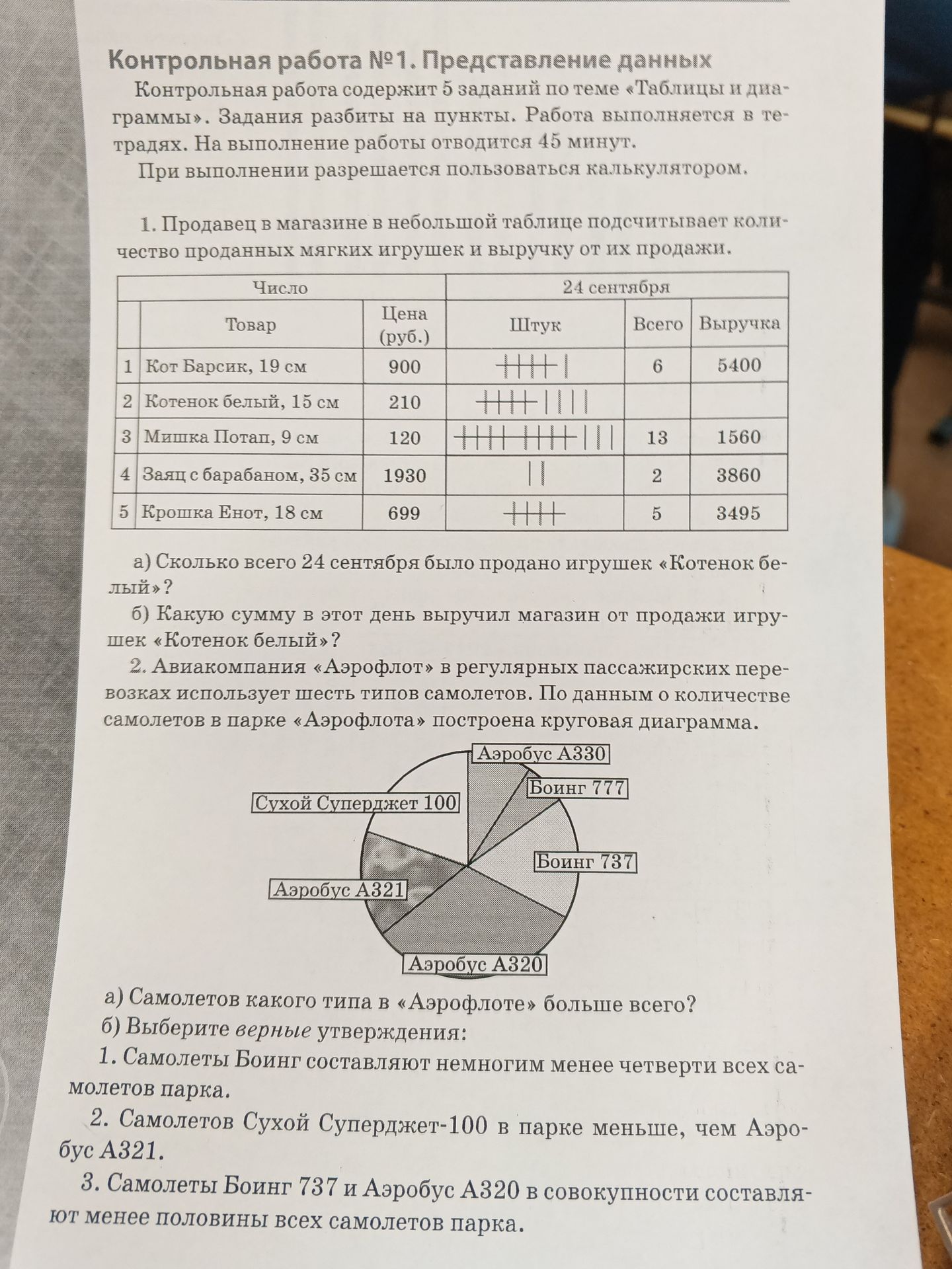 Фото задания