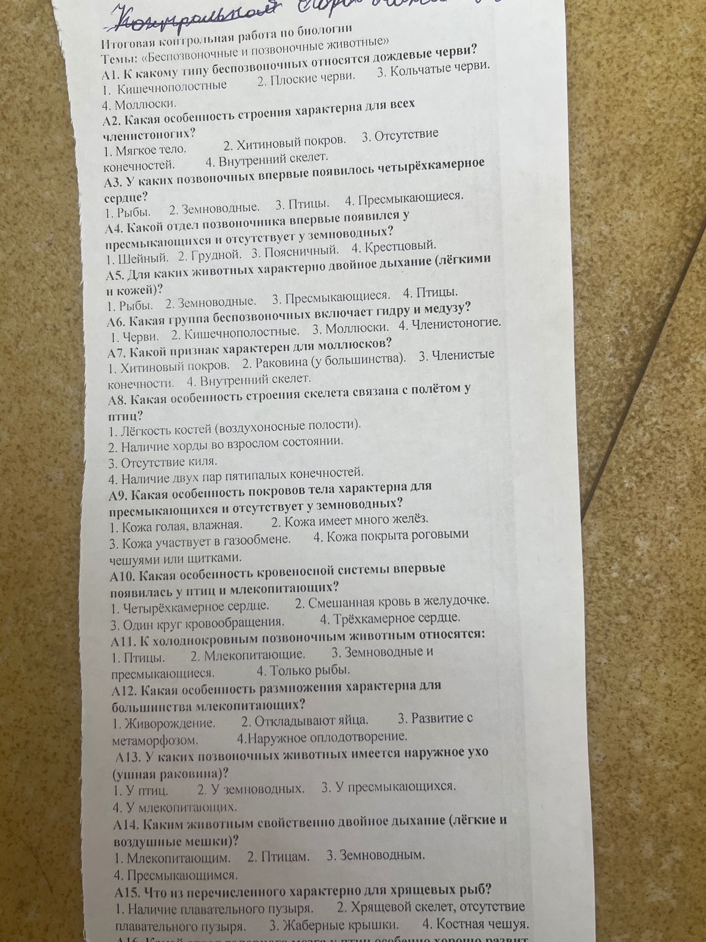 Фото задания