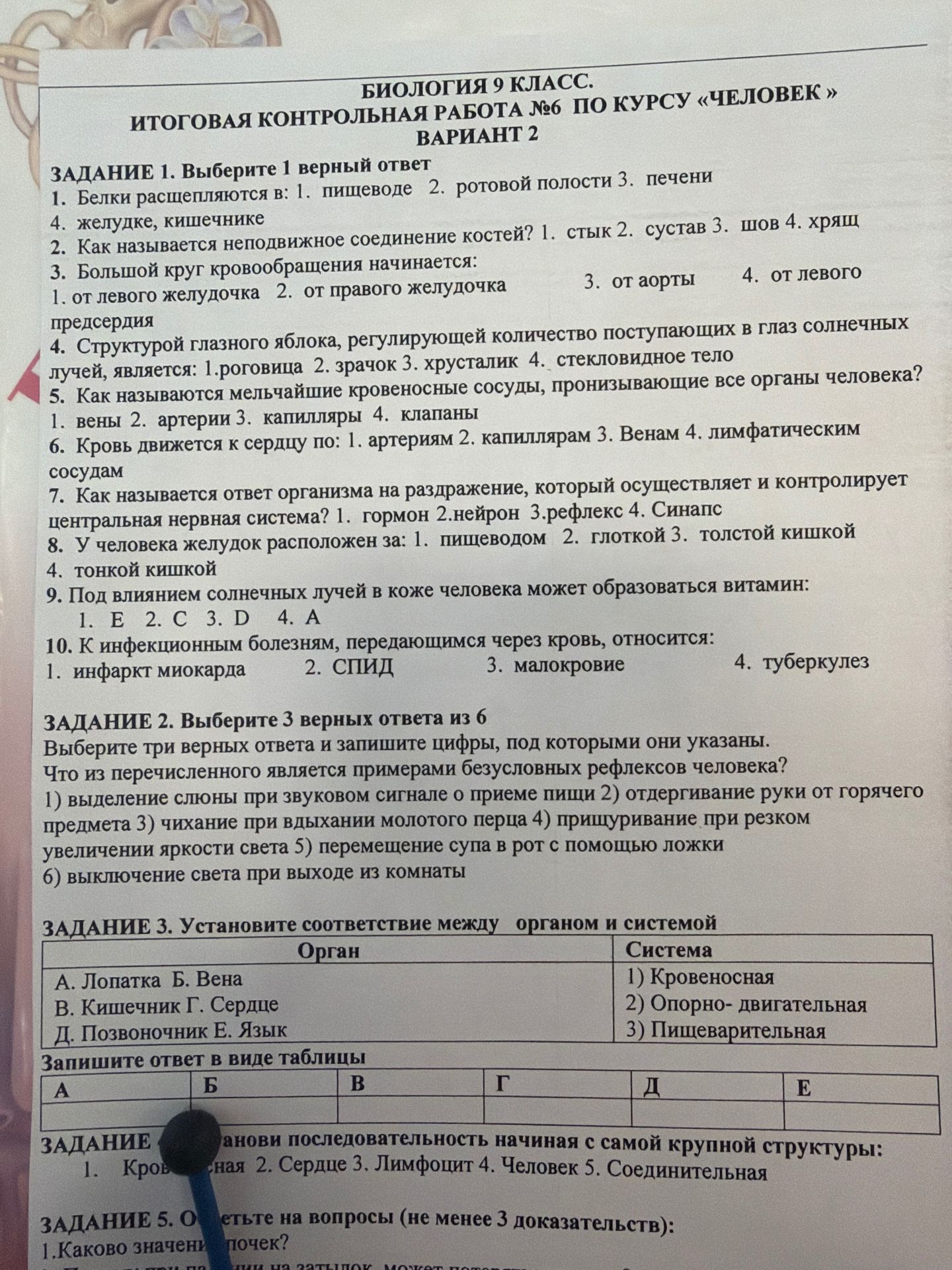Фото задания
