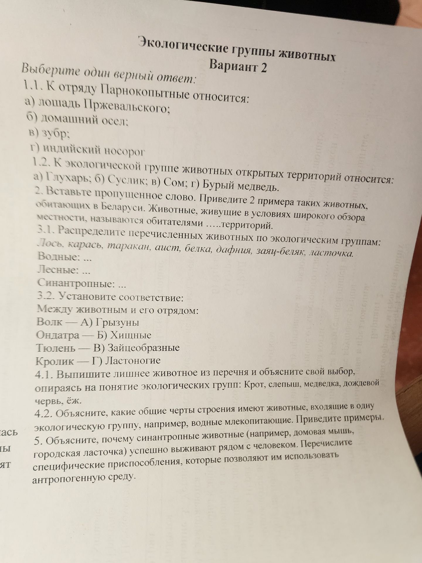 Фото задания