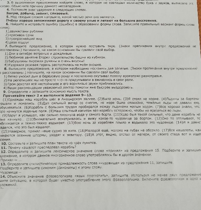 Фото задания: 4. Поставьте знак ударения в следующих словах. Балую, добыча, звонят, сливовый.