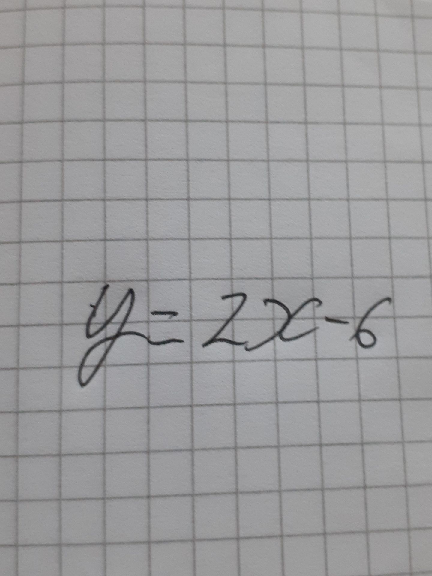 Фото задания: y=2x-6