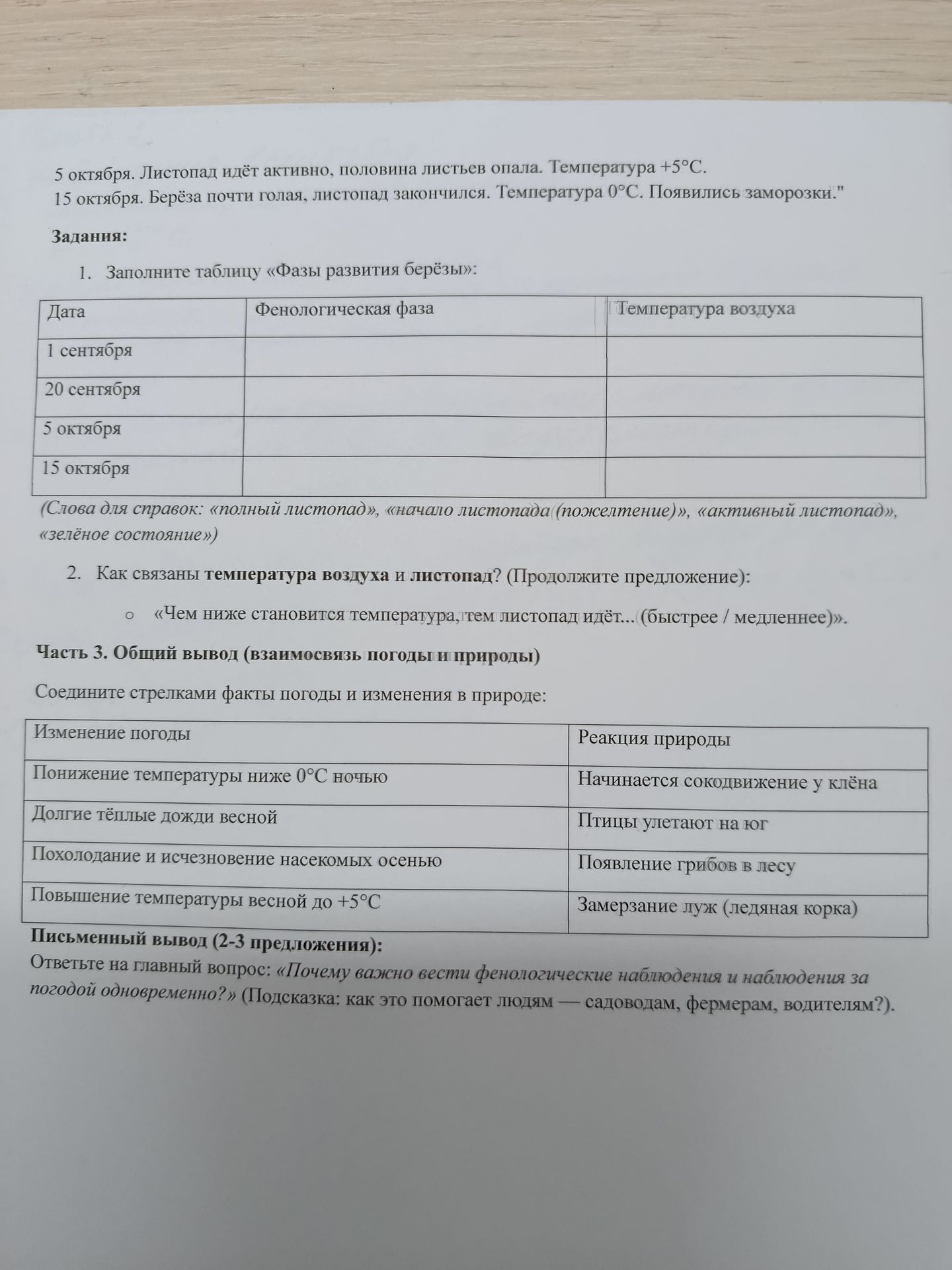 Фото задания