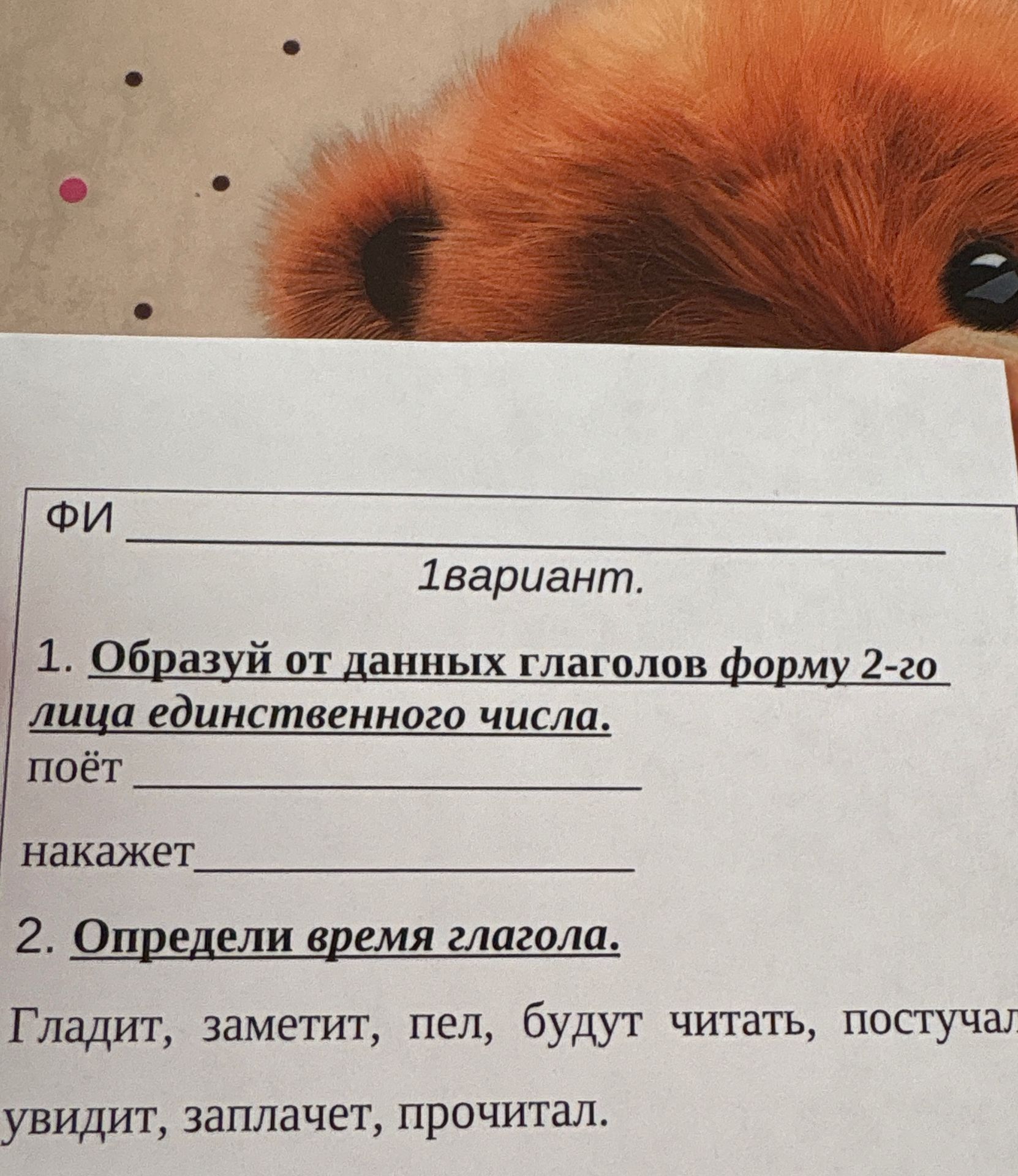 Фото задания