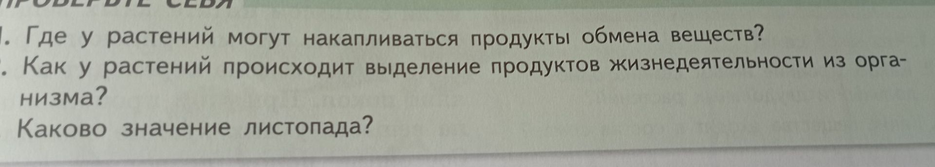 Фото задания: Каково значение листопада?