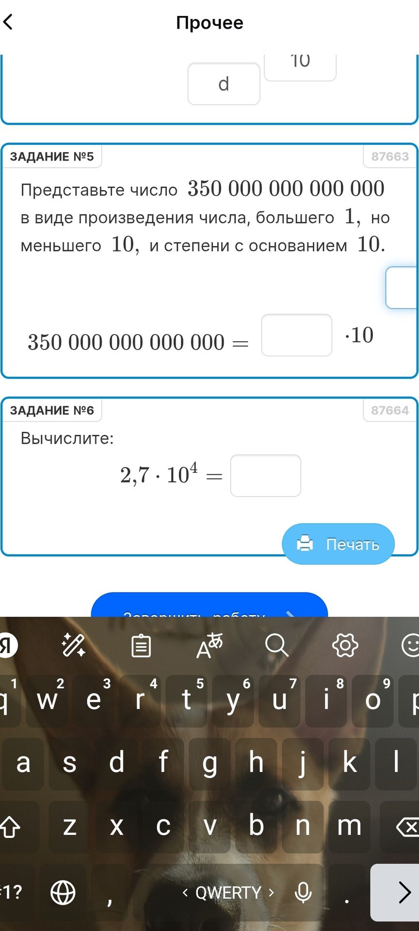 Фото задания