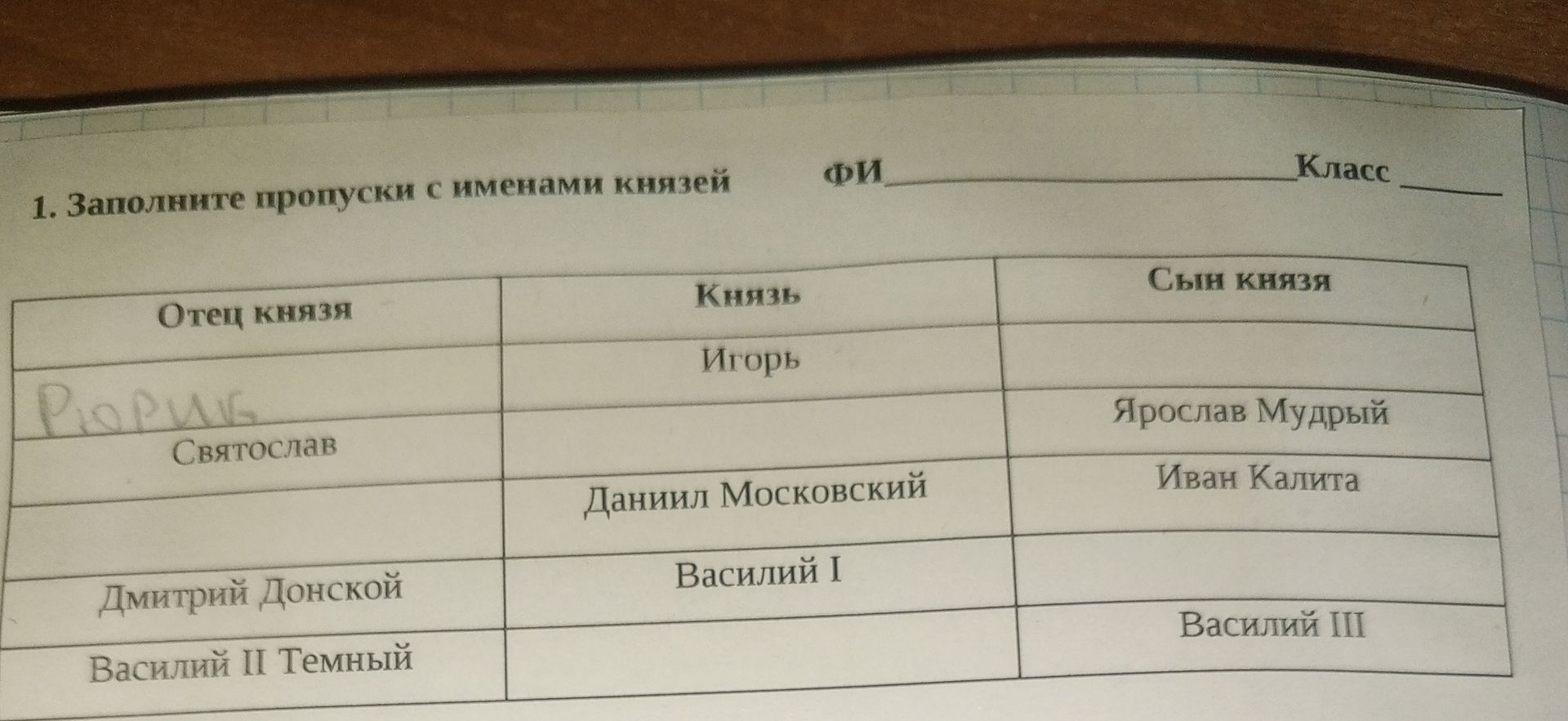 Фото задания