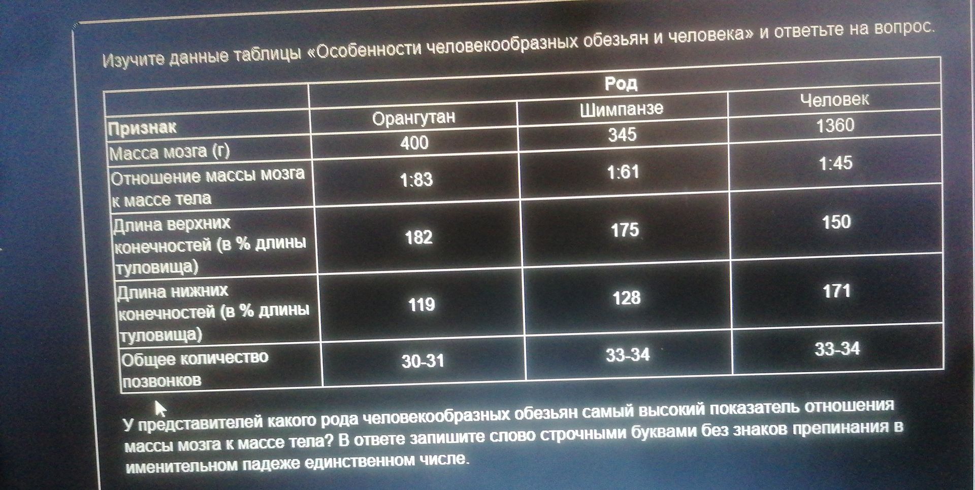 Фото задания
