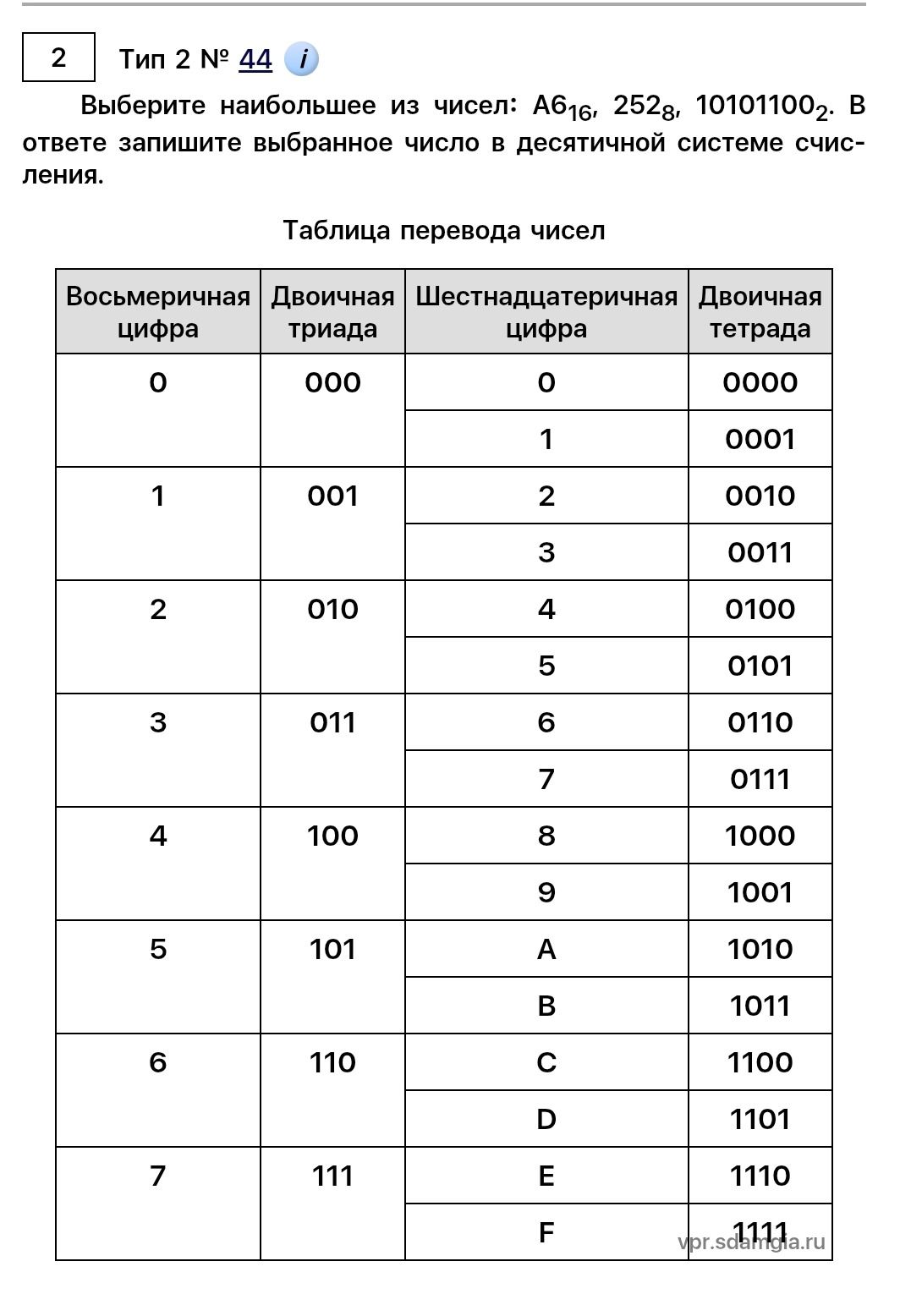 Фото задания