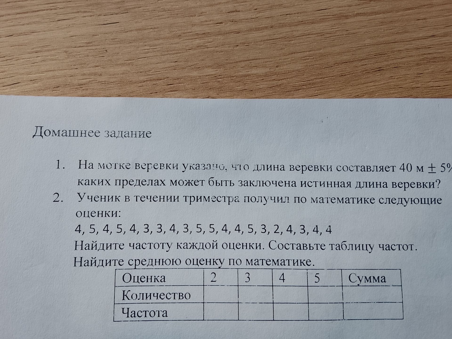 Фото задания