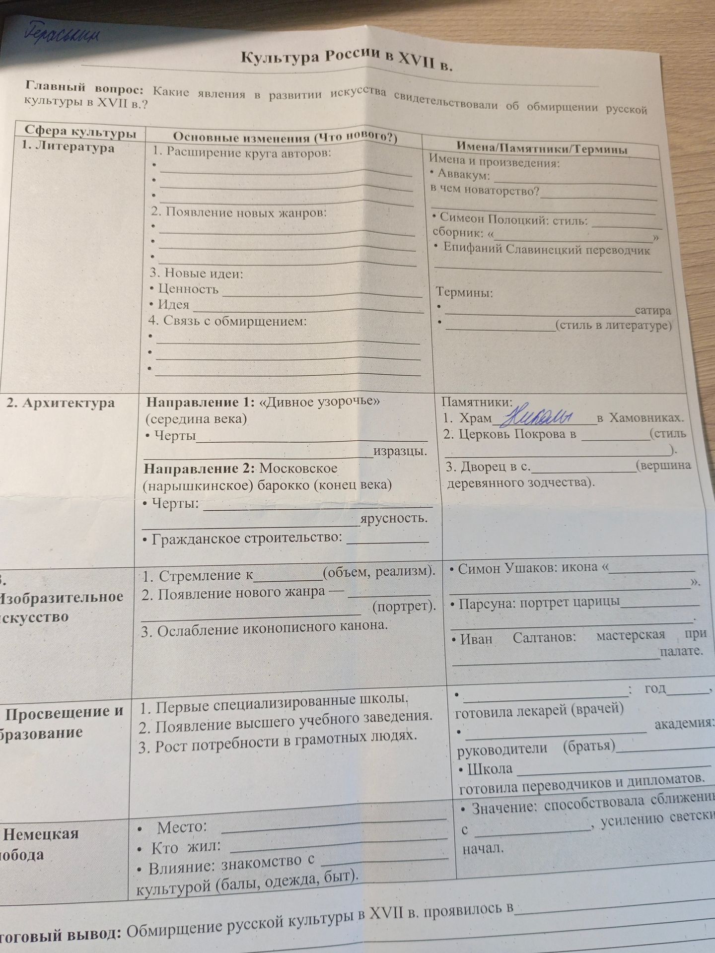Фото задания