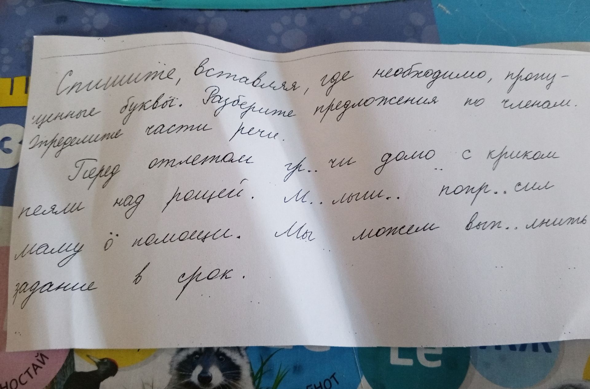 Фото задания