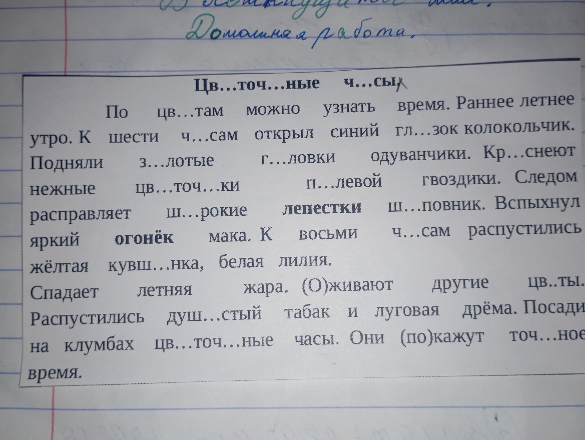 Фото задания