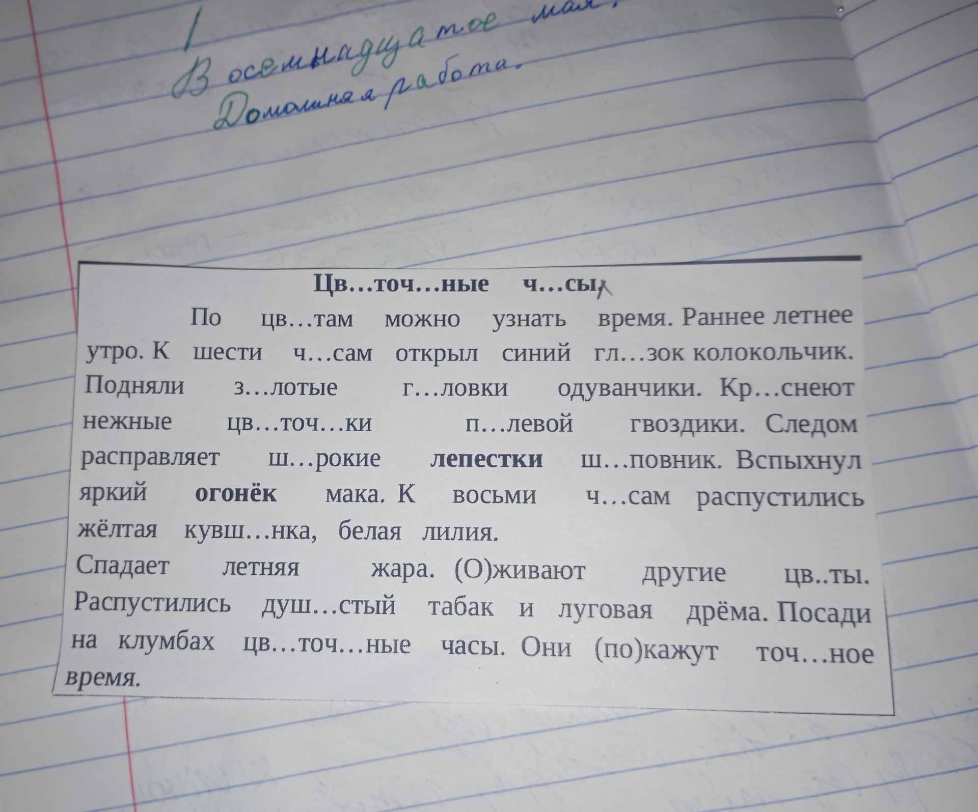 Фото задания