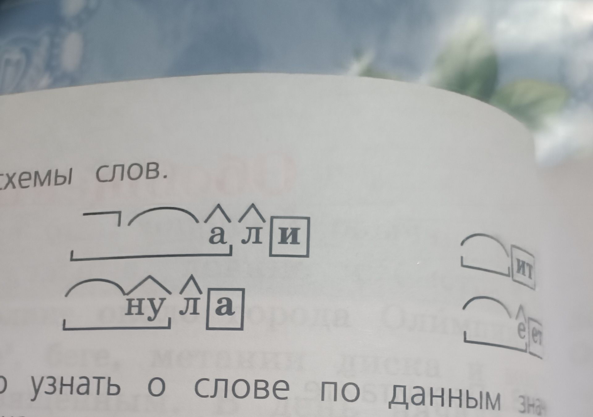 Фото задания: схемы слов.