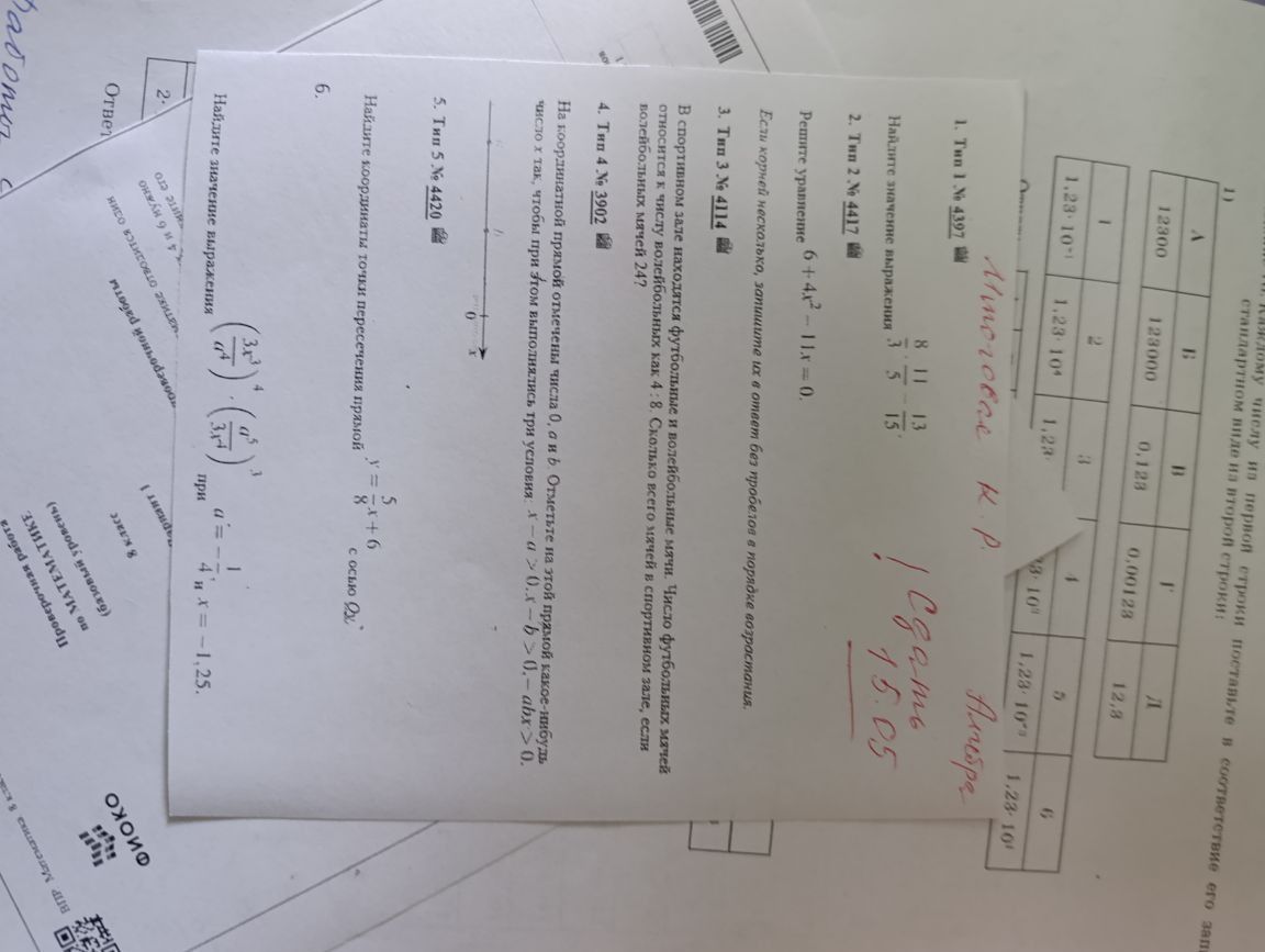 Фото задания: 6. Найдите значение выражения при a = -4 и x = -1.25.