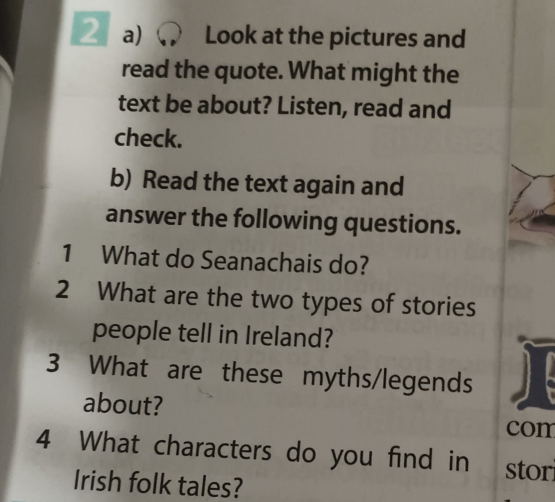 Фото задания: 3 What are these myths/legends about?