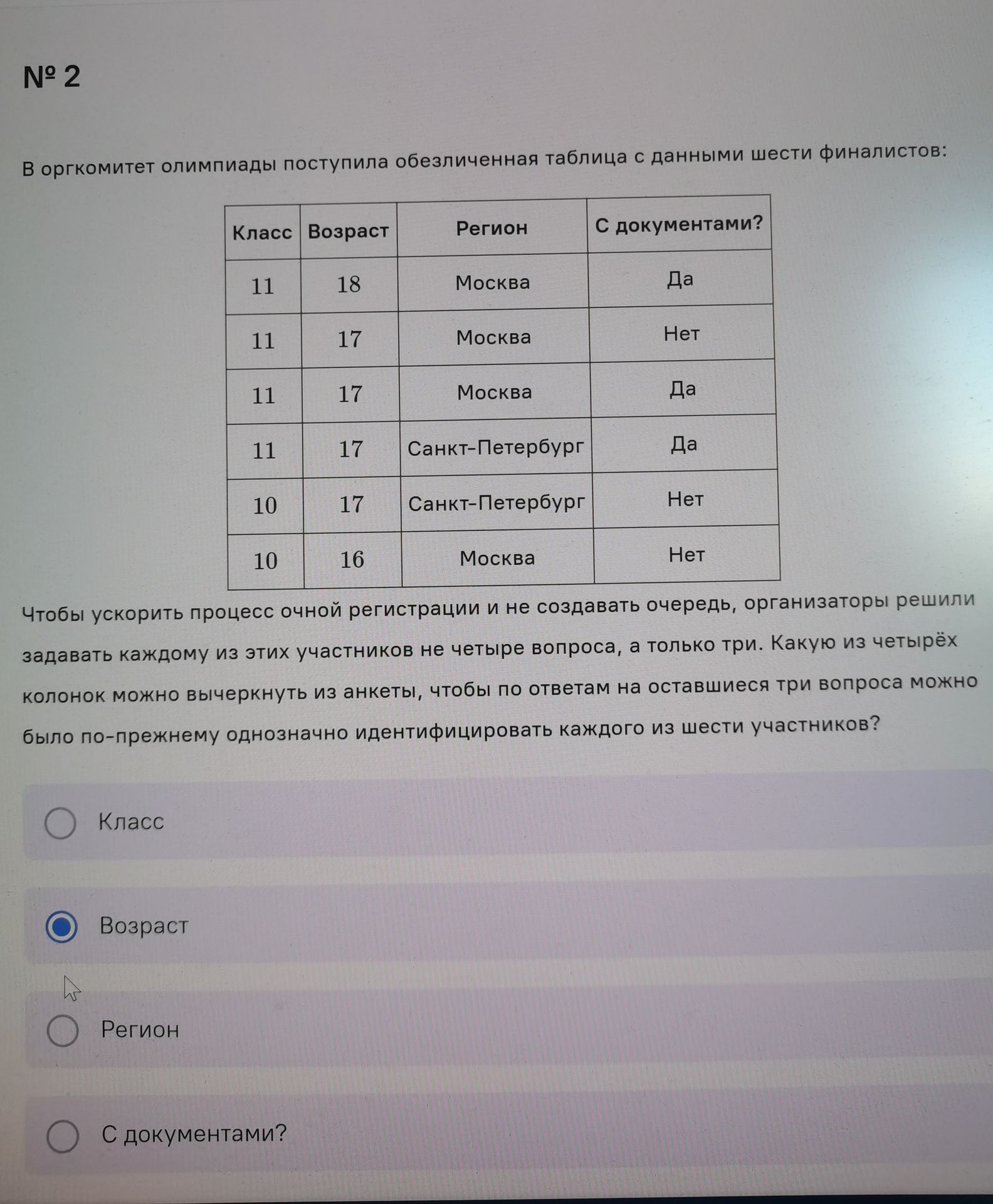Фото задания