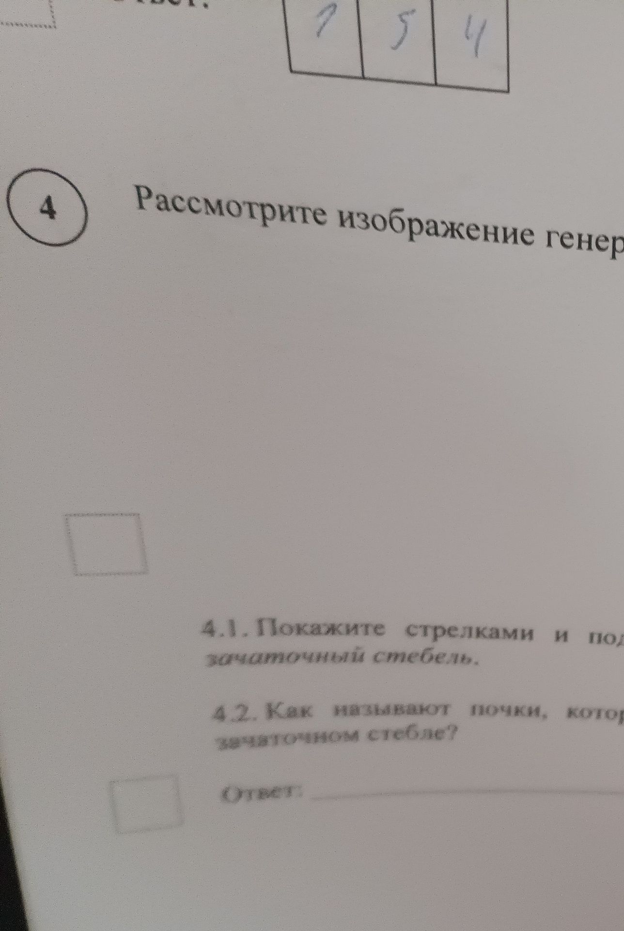 Фото задания: Рассмотрите изображение генеративного процесса.