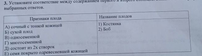 Фото задания: 3. Установите соответствие между содержанием первого и второго столбцов. Выберите ответов.