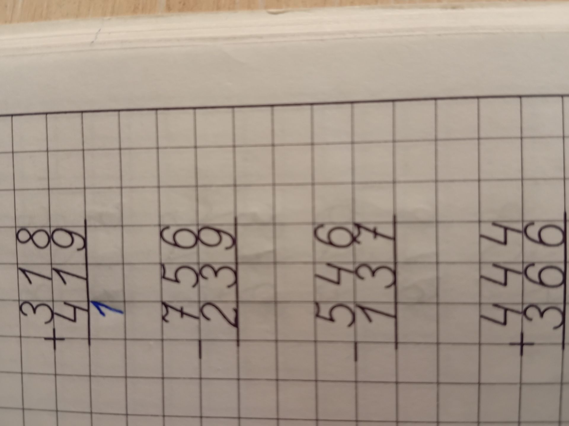 Фото задания: Perform the addition. 378 + 171 = ?
