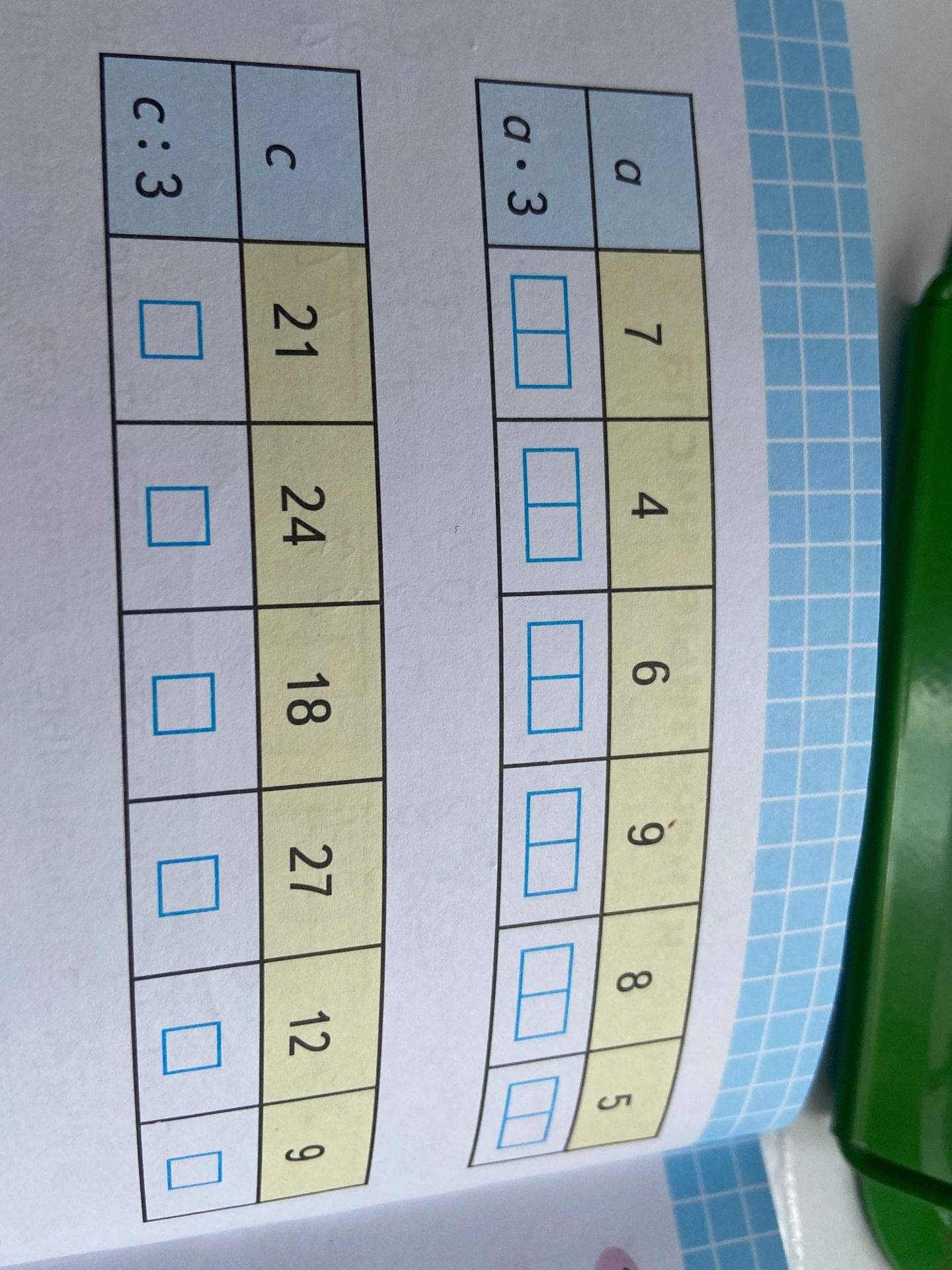 Фото задания: Fill in the missing values in the tables.