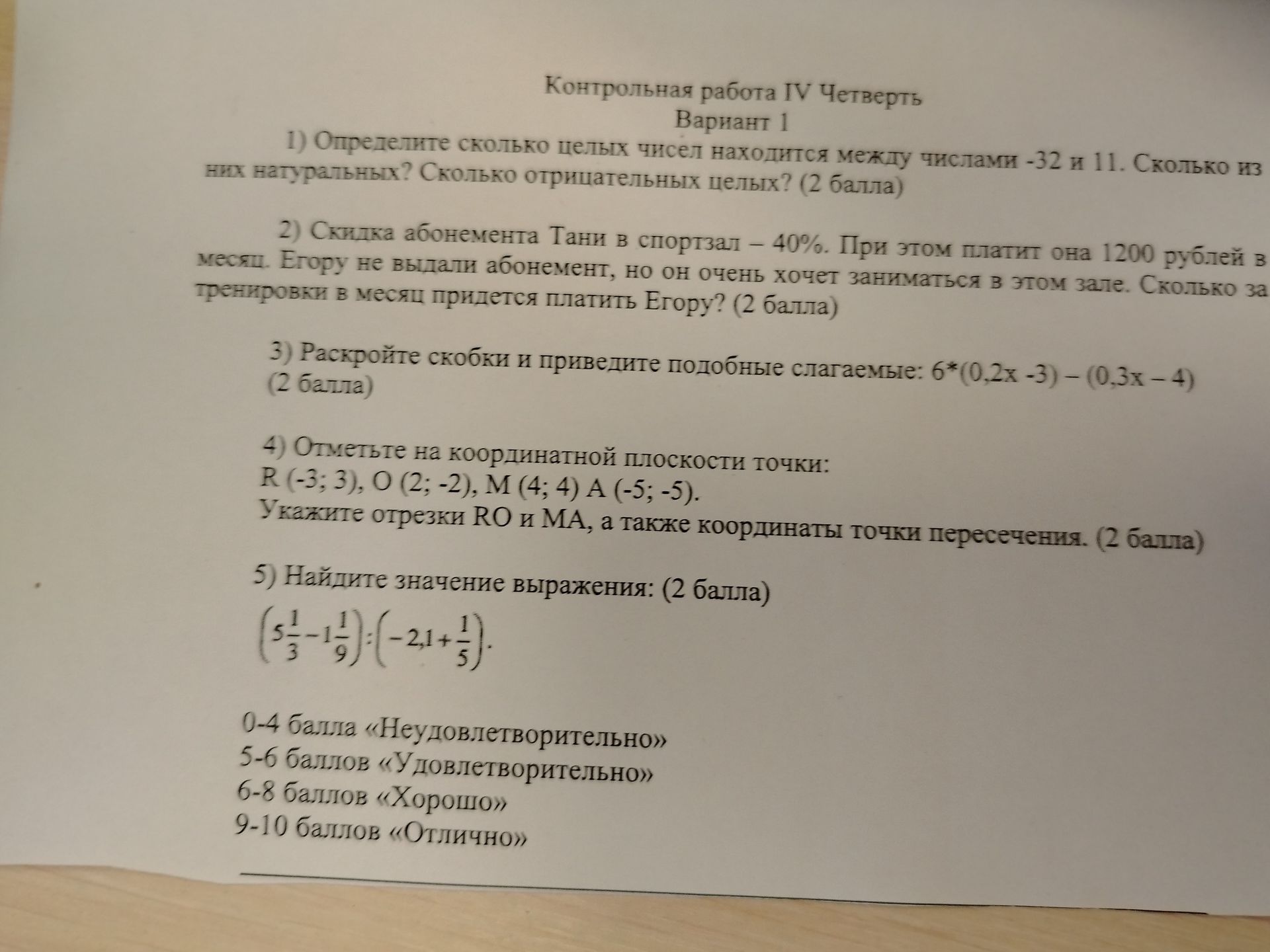 Фото задания